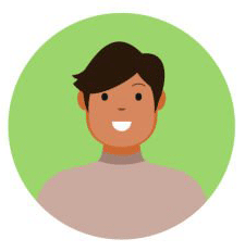 Emma Davis with coffee